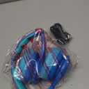 Kids Bluetooth 6.0 Headphones with LED Light, 85Hours Playtimes, Type-C Fast Charging, 85/94dB Volume Limited, Comfort Wireless Headphones with Built-in Mic, Wired & TF Card Mode, Blue