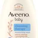 Aveeno Baby Cleansing Therapy Moisturizing Baby Body Wash with Natural Oatmeal & ProVitamin B5, Gentle Tear-Free Baby Bath Wash for Sensitive & Eczema-Prone Skin, Hypoallergenic, 8 oz