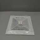 Aufind 2 Pcs 11" x11"Bathroom Exhaust Fan Cover with Spring, Square Ceiling or Wall Mounted Exhaust Fan, Ceiling Fan, Air Diffuser, Diverter Ventilation Hood, Ventilation Fan Plastic Cover