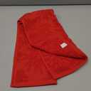 Artoid Mode 1 Pc Red 3D Dahlia Floral Jacquard Spring Hand Towels for Bathroom, 100% Cotton Soft Absorbent Bathroom Decor Towels, 13.7 x 29.5 Inch