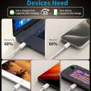 USB C to USB C Cable, 60W Fast Charging [6ft, 3-Pack] Type C Charger Cord, Braided USBC Phone Charger Cable for iPhone 17 16 15 Samsung S25 Laptops MacBook iPad Switch Steam Deck AirPods 4 (Gary)