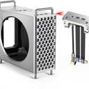 Aluminum Chassis Stand for 2024 Mac mini M4/M4 Pro - Mac mini M4 Case -Accessories for Mini 4 - Include 2 Type-C Cables and one 3.5mm Audio Cable - Mac mini M4 Holder