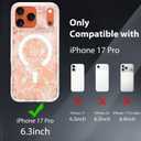 Magnetic for iPhone 17 Pro Case, Flower