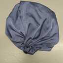 Adjustable Silk Satin Hair Bonnet for Sleeping Women, Double Layer, Silk Hair Wrap for Sleeping Women Men, Curly Natural Braid Straight Unisex - Slate Blue