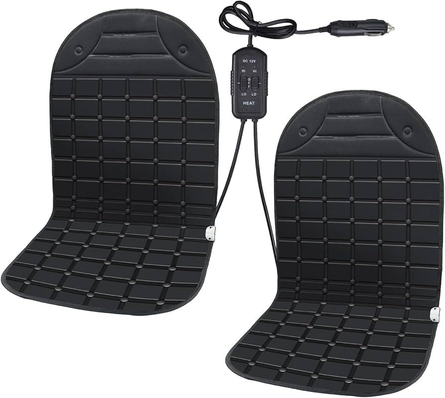 Mrsenloi 2 PCS Seat Cushion Comfortable Winter Seat Cover, Gifts for Family (Black)