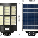 Solar Street Light Outdoor, Dusk to Dawn Solar Parking Lot Light Outdoor Waterproof Radar Motion Sensor Solar Flood Light with Remote Control for Squares Garage Street Road