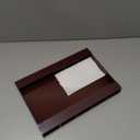 Qinyoung Acrylic Straw Holder for Cabinet Door with Double Sided Adhesive Tape Reusable Straw Organizer Tumbler Storage Kitchen Accessories Container for Counter Cupboard(Classic,Large,Brown)