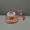 Egg Incubator with Temperature and Humidity Control, Automatic Egg Turner, Egg Candler, External Water Bottle Refill, Air Vent, 360 Clear View, Hatching Chicken Duck Quail Bird, APDOE HatchPro 12