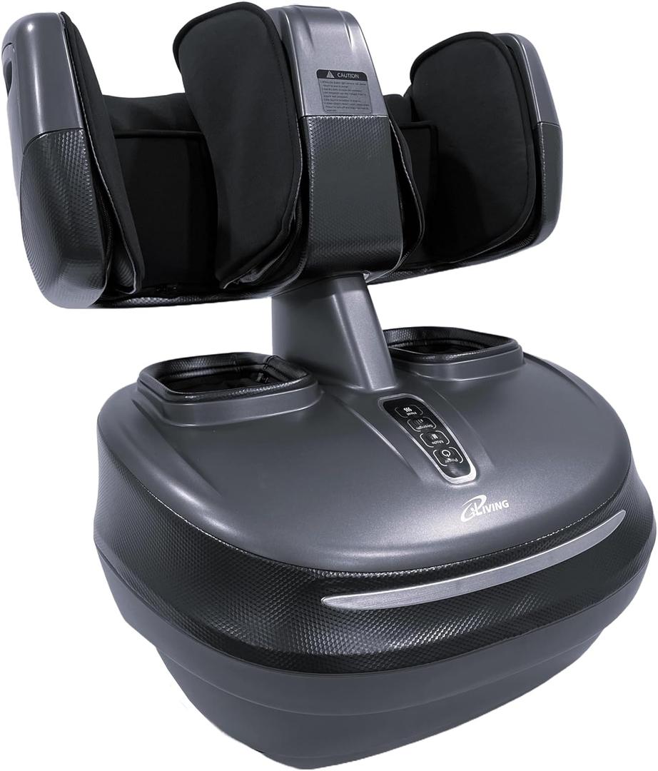 iLiving ILG-928 Multi-Functional Foot Massager with Heat, Shiatsu & Air Compression  Deep Kneading, Adjustable Settings for Pain Relief & Relaxation