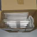 20 Pcs 2.25 Inch Cubicle Name Plate Holders Bulk Clear Double Sided Name Sign Tags for Home Library Doors Office Classroom 8.5 x 2.5 x 2.4 Inch