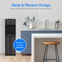 Brio Bottleless Water Cooler Dispenser w/ 4-Stage Filters (Included) removes PFAS & Microplastics for Clean Drinking Water, NSF Certified | 3 Temp (Hot, Room, Cold) w/Child Safety Lock & LED Display