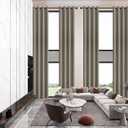 Qiseca Extra Long Curtains High Ceiling Drapes 18Ft for Living Room, Tall Windows Custom Made 2 Story Curtains for High Living Room Bedroom Loft Theater W52xL216 Inches Long 1 Panel, Grey