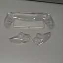 GLDRAM Clear PC Protective Case for PlayStation Portal Remote Player, Hardshell Cover Skin Full Protector with 4 Non-Slip Thumb Grip Caps for PS Portal Accessories - Thickened & No Yellowing