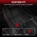 LASFIT Floor Mats & Cargo Liner 2021-2026 & Only 7 Seats (Not for 8/9 Seats) for Chevy Suburban/GMC Yukon XL(Only Yukon XL, Not Fit Yukon)/Cadillac Escalade ESV(Only Escalade ESV, Not Fit Escalade)