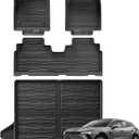 SMABEE Floor Mats Cargo Liner for Chevy Blazer EV & Honda Prologue 2024 2025 2026 All Weather Floor Liners for Blazer EV Prologue Accessories Trunk Mat TPE 1st& 2nd Row Car Mats Black