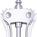 Wine Opener & Beer Opener, Heavy Duty Zinc Alloy Waiters Wing Corkscrew with Non-Slip Handle and Sharp Screw, Multifunctional Bar Tool for Bartenders, Sommeliers,Kitchen, Restaurant(Silver)