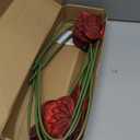 Burgundy Anthurium Artificial Flowers 8PCS 24" Tropical Flowers Real Touch Faux Anthurium with Long Stems for Vase Wedding Bouquets Table Centerpieces Party Home Decor (Burgundy)