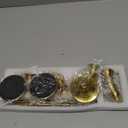 Gold Candlestick Holders Set of 6  Decorative Taper Candle Holders for Home Decor, Weddings, Parties  Metal Candle Stands Brushed Finish  Easy Assembly  Fits Standard & LED Candles - Christmas