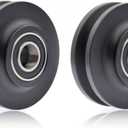 2PCS Barn Door Sliding Roller Wheel, Heavy Duty Cabinet Window Sliding Door Pulley Roller Sliding Gate Roller Hardware for DIY Barn Door, 7 * 3.4 * 1.5cm