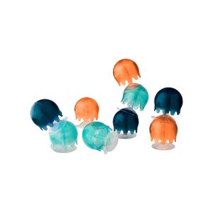 Boon Jellies Suction Cup Bath Toys - Bathtub Baby Sensory Toys - Jellyfish Suction Toys for Bath Time - Navy/Coral - Baby and Toddler Bath Toys - 9 Count - Ages 12 Months and Up