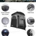 KingCamp Shower Tent, Portable Privacy Tent Outdoor Camping 1/2 Room Toilet Tents with Shower Bag & Dressing Room for Beach, Camping & Hiking