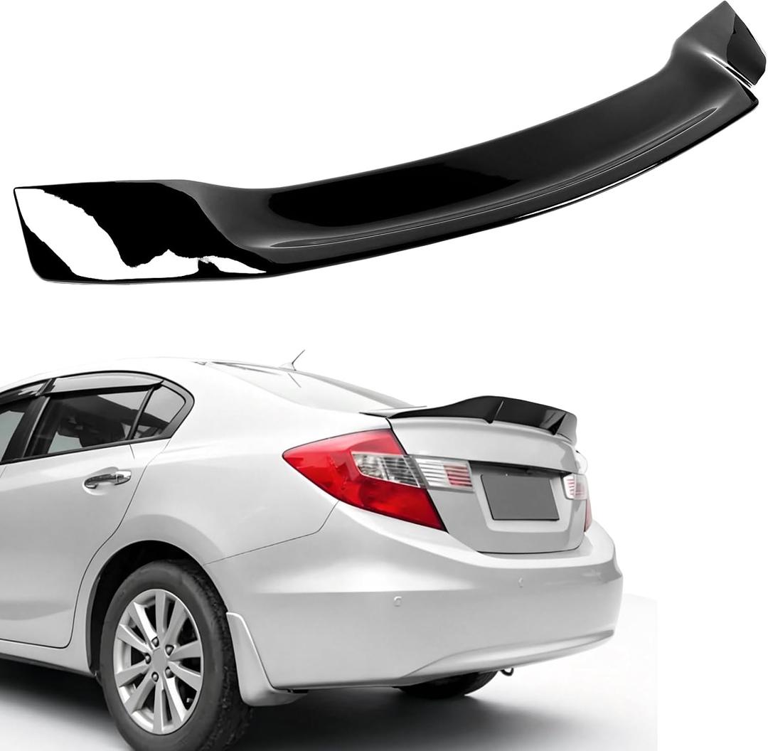 Rear Spoiler Compatible with 2013 2014 2015 9th Gen Honda Civic Sedan