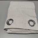 NICETOWN Linen Curtains 84 inches Long, Grommet Thick Flax Linen Privacy Assured with Light Filtering Window Treatments for Bedroom/Living Room, Vannila, W55 x L84, 2 Panels (Vanilla)