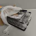 Dicunoy Metal Storage Basket with Handles, 2 Tier Wire Snack Organizer Bin for Office Cournertop, Rustic Black Basket for Home, Kitchen, Pantry, Fruit, Coffee, Pasta, Bathroom, Living Room