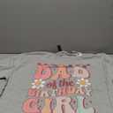 Dad of The Birthday Girl Retro Family Groovy Birthday Party T-Shirt, heather Grey 3XL