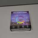 Bluetooth Speaker Wireless Phone Charger Station, G Shaped Music Lit Lamp, Colorful Atmosphere Light Wireless Charging And Alarm Clock, RGB Night Light for Bedroom, Office, Home Decor (White)