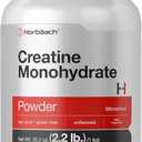 Horbach Creatine Monohydrate Powder | 2.2lbs (35.2 oz) | Micronized and Unflavored | Vegetarian, Non-GMO, and Gluten Free Supplement (200 Servings (Pack of 1))