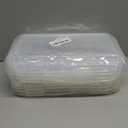 XBY-US 4 Pack Covered Egg Holders,Egg Holder For Refrigerator,travel egg Storage Container,Plastic Refrigerator Egg Trays,camping egg box,Deviled Egg Tray Carrier with Lid Fits 18X4 Eggs(72 Eggs)