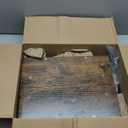 Tv Tray Table, 8-Level Adjustable Height Couch Side Table90 Tilt Angle Adjustments C-Shaped End Table, with Phone & Tablet Slot Sofa Computer Desk for Couch, Sofa, Bed, Chair, Living Room (Brown)