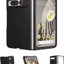 Foluu Case for Google Pixel Fold 2023, Ultra Thin Slim Fit Matte PC with Non-Slip Grip Full Protection Protective Cover for Google Pixel Fold 2023 (Black)