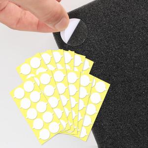 240Pcs Acoustic Foam Panels Tape, Removable Mounting Tape for Wall Double Sided Strong Adhesive Sound proofing Transparent Putty Clear Sticker Heavy Duty 1inch Round (240)