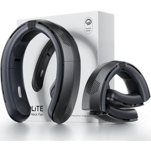 TORRAS COOLiFY Lite Neck Fan, Industrys Strongest Power, Portable Neck Fan with 14H Battery, 360 Cooling Neck Fan, Lightweight & Foldable Neck Fans for Outdoor, Travel, Gifts for Dad, Women, Black