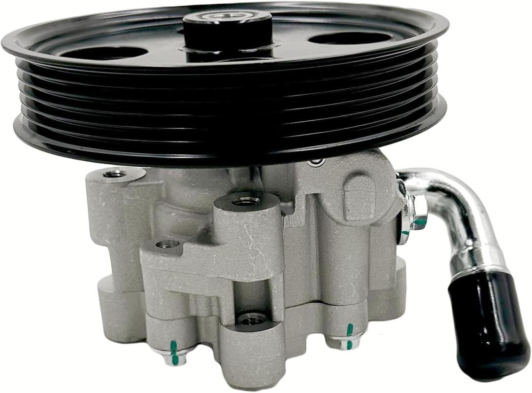Power Steering Pump with Pulley Replacement for 2001-2007 Dodge Caravan Grand Caravan 3.3L 3.8L V6 Chrysler Town & Country 3.3L 3.8L V6 2001-2003 Voyager 3.3L V6
