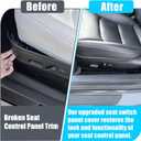 Jaronx Compatible with Tesla Seat Control Panel Trim Model 3/Y 2017-2023, 1088964-00-B Left Front Driver Seat Outer Side Cover Trim Panel Shield Replacement for Tesla Model 3/Y Accessories
