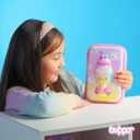 Blippo Cute Pencil Case for Girls - Pink Pencil Pouch for School - Kawaii Pencil Case for Kids - Large Pencil Case Organizer with Hard Shell