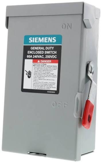 Siemens LNF222RU lever fusible safety switch