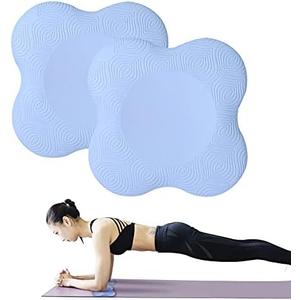 2 PCS Yoga Knee Pads Anti Slip Yoga Support Foam Pads for Women and Men, yoga kneeling pad for Protecting Knees Elbows Wrist Hands
