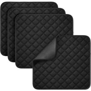 4 Pack Waterproof Chair Pads for Incontinence, 21" X 22" Absorbent Seat Protector Pads Reusable Wheelchair Seat Pad Non-Slip Waterproof Chairs Covers for Wheelchair, Bed, Elder and Pet