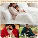 Tudomro 3 Pcs 50"x60" Easter, St Patrick's Day Throw Blanket, Valentine's Day Soft Fuzzy Plush Luxury Spring 3D Embroidered Red Heart Decorative Throw Blanket for Home Bed Sofa Decor Woman Men Gifts