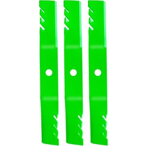 TCU15881 Mulching Mower Blade Fit for John Dee re 60 inch Mower 667 737 757 4010 1023E 1025R Replace M128485 M131958 M144196 M163983(3 Pack)