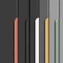 Shozafia 4 Pack Finger Pulls for Cabinets Finger Handles Drawer Edge Tab Pull, Modern Dresser Long Concealed Handles Kitchen Cabinet Hardware (4.72"(120mm),Grey)