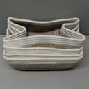 Small Storage Baskets for Organizing | Closet Organizer Bins | Shelf Toy Basket | Woven Rope Baskets | Cube Decorative Box | Shallow Basket | 13x8.5x5.1 | 4 Packs Gradient Brown