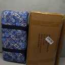 American Mahjong Game Set, 166 Quality White Tiles, 4 All-in-One Color Rack/Pushers, Mahjong Tile Set with Blue Printed Carrying Bag, 9 Inches X 20 Inches X 3 Inches