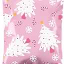 Metronic Poly Mailers 10x13 100pc, Small Shipping Bags for Clothes, Self- Seal Shipping Envelopes for Small Business,Waterproof Mailers Poly Bags Packaging Bags for Holiday Xmas, Pink Christmas Tree