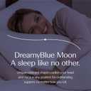 DreamyBlue Moon Pillow Adjustable Loft, Luxury Cover, Shredded Memory Foam for Back, Side and Combination Sleepers Neutral Alignment for All CertiPUR-US Certified Foam (Queen)