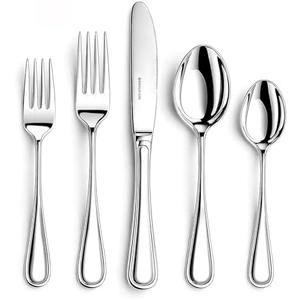 NICE KITCHEN Silverware set for 8,40 Pieces Premium Stainless Steel Silverware set,Mirror Polished Cutlery Set,Heavy Duty Flatware Set for 8,Dishwasher Safe,Luster Series